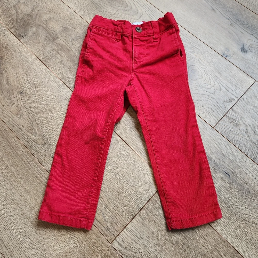 2t Boys Red Old Navy Pants